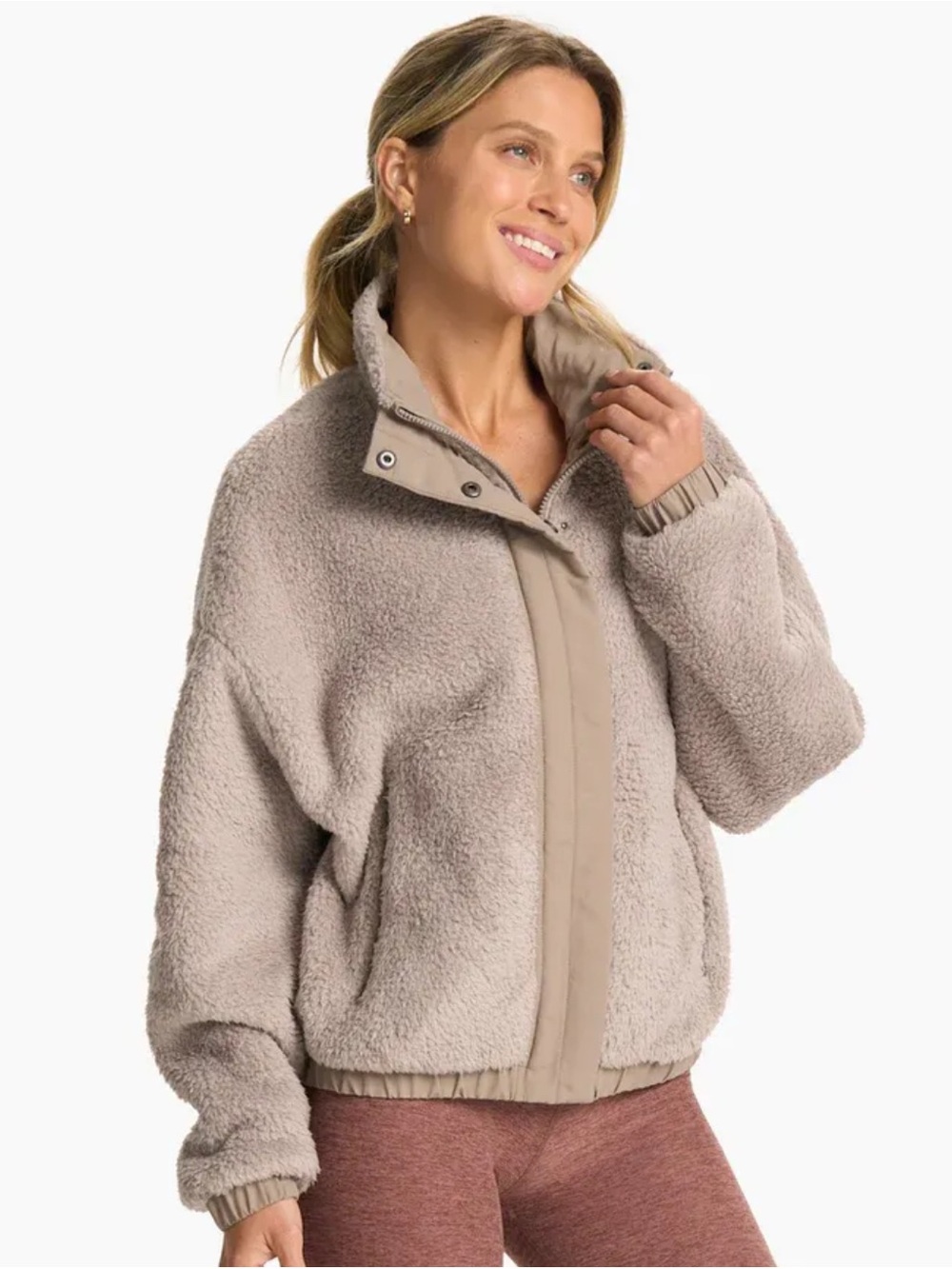 Vuori Sherpa Fleece Zip-Up Jacket size XS